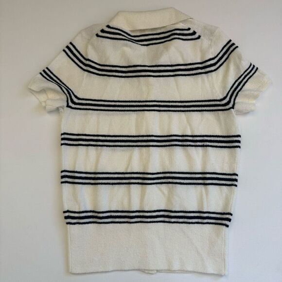 $75 Madewell Polo Sweater Tee in Stripe size XXS - Picture 5 of 5